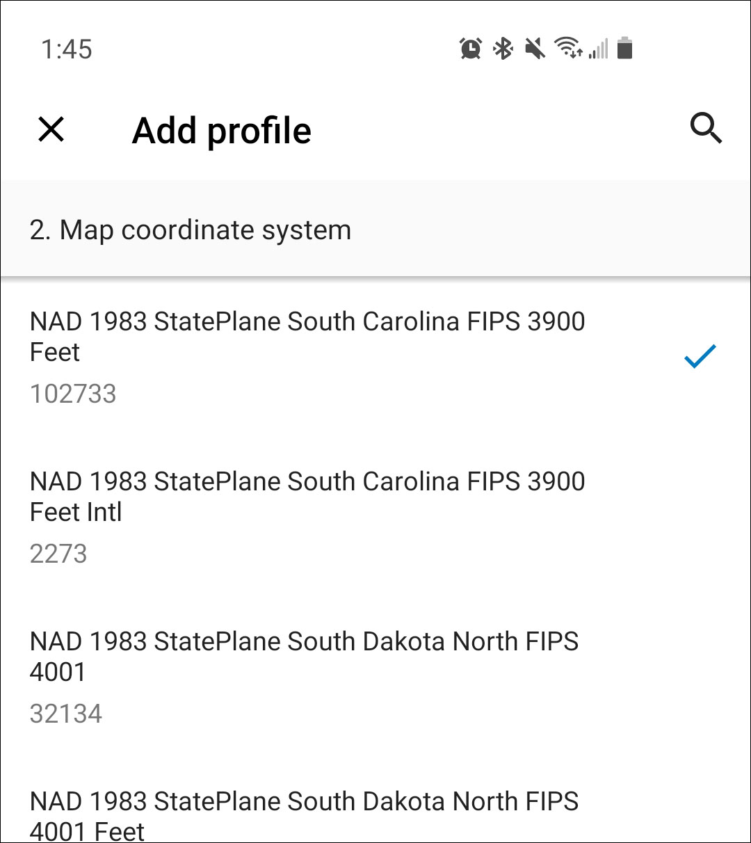 Map Coordinate System.
