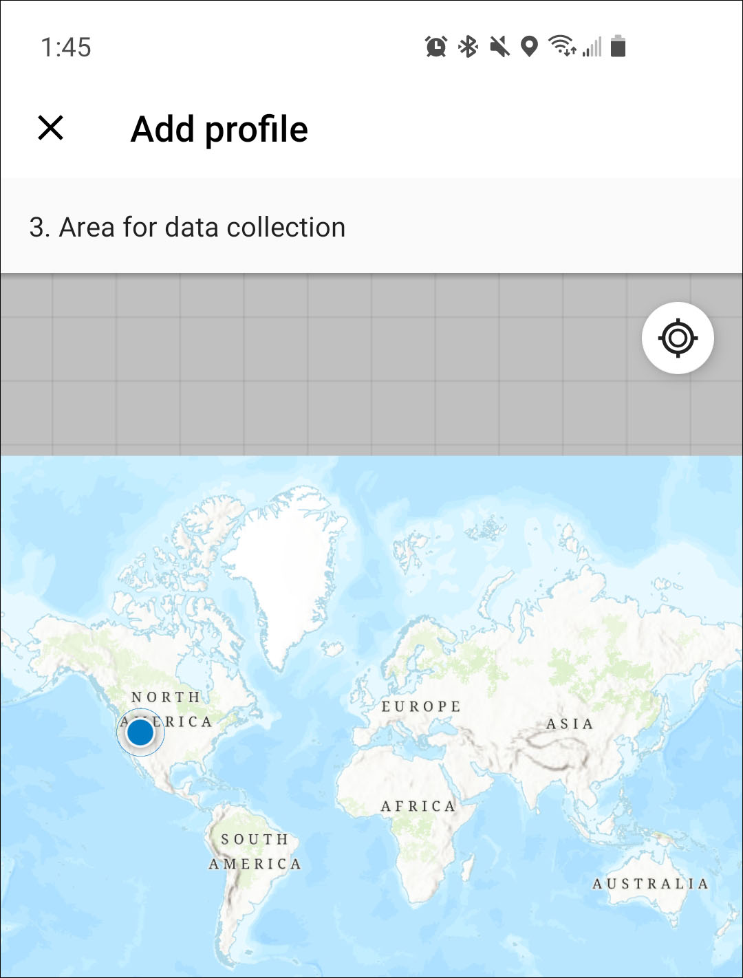 Area for Data Collection.
